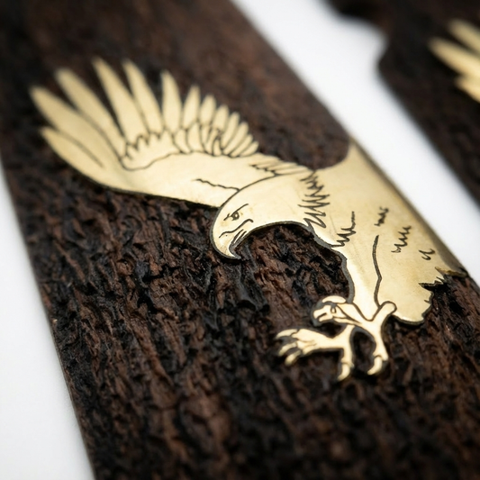 1911 Full Size Grips - Golden Eagle