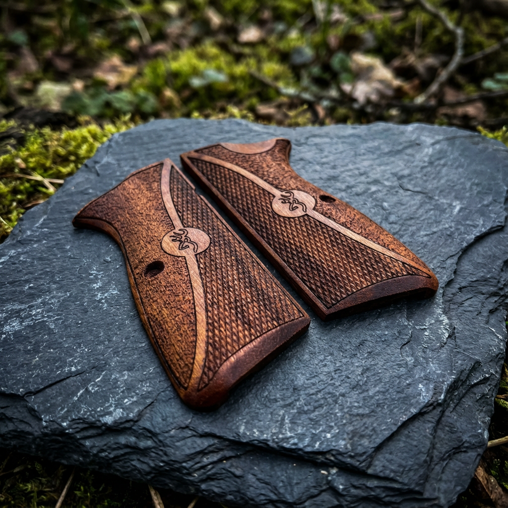 Browning Hi-Power Grips – Dual Texture Logo