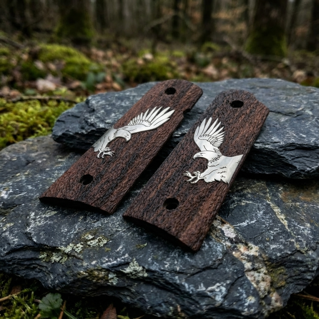 1911 Full Size Grips - Silver Eagle