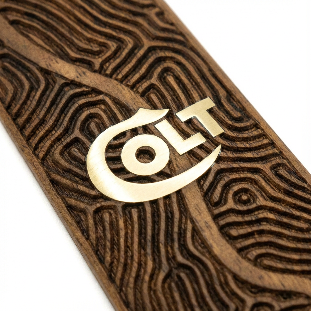 1911 Full Size Grips - Labyrinth Gold Logo