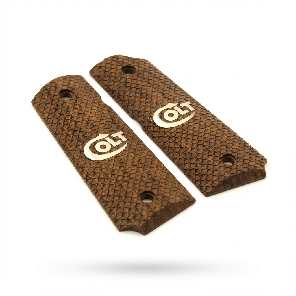 1911 Full Size Grips - FishScale Texture with Logo