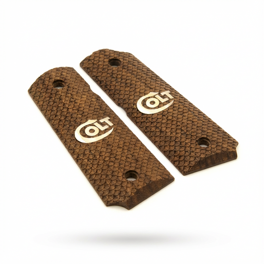 1911 Full Size Grips - FishScale Texture with Logo
