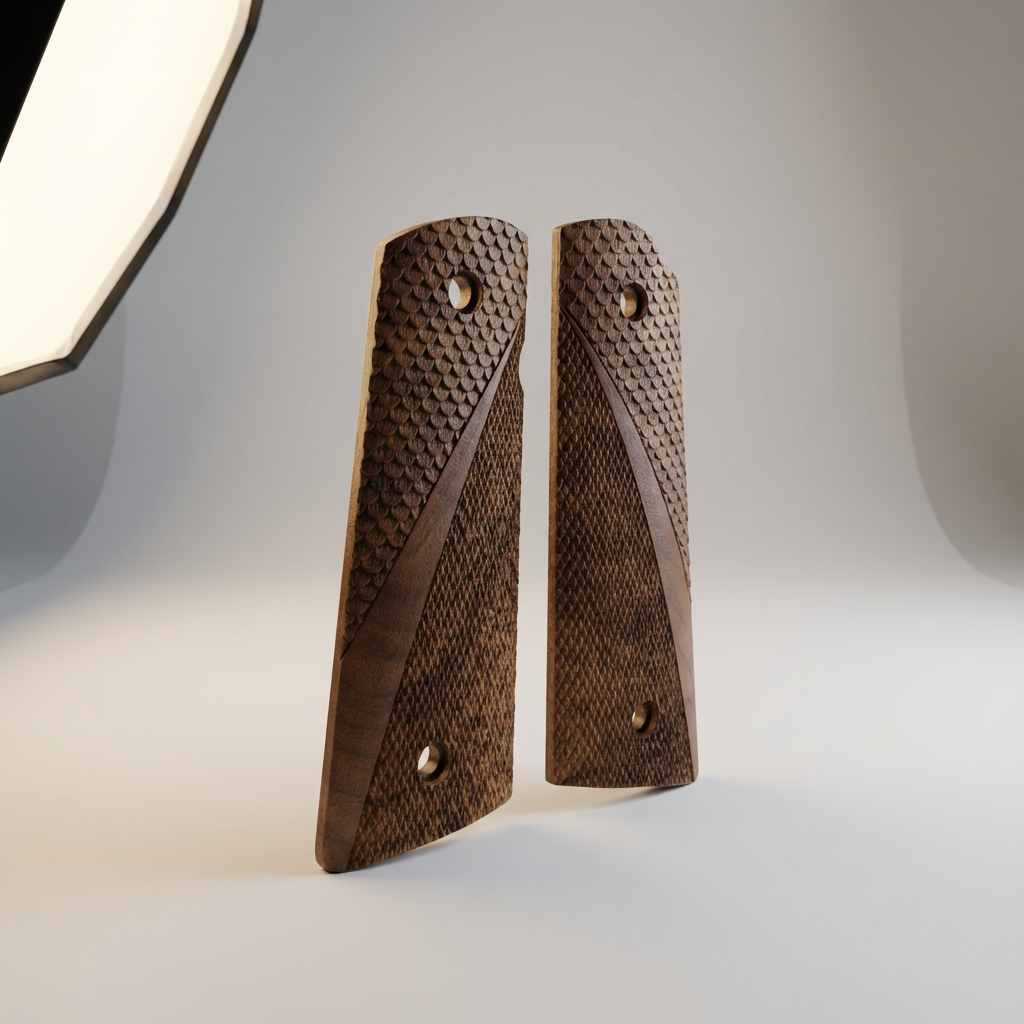 1911 Full Size Grips - Double Cut