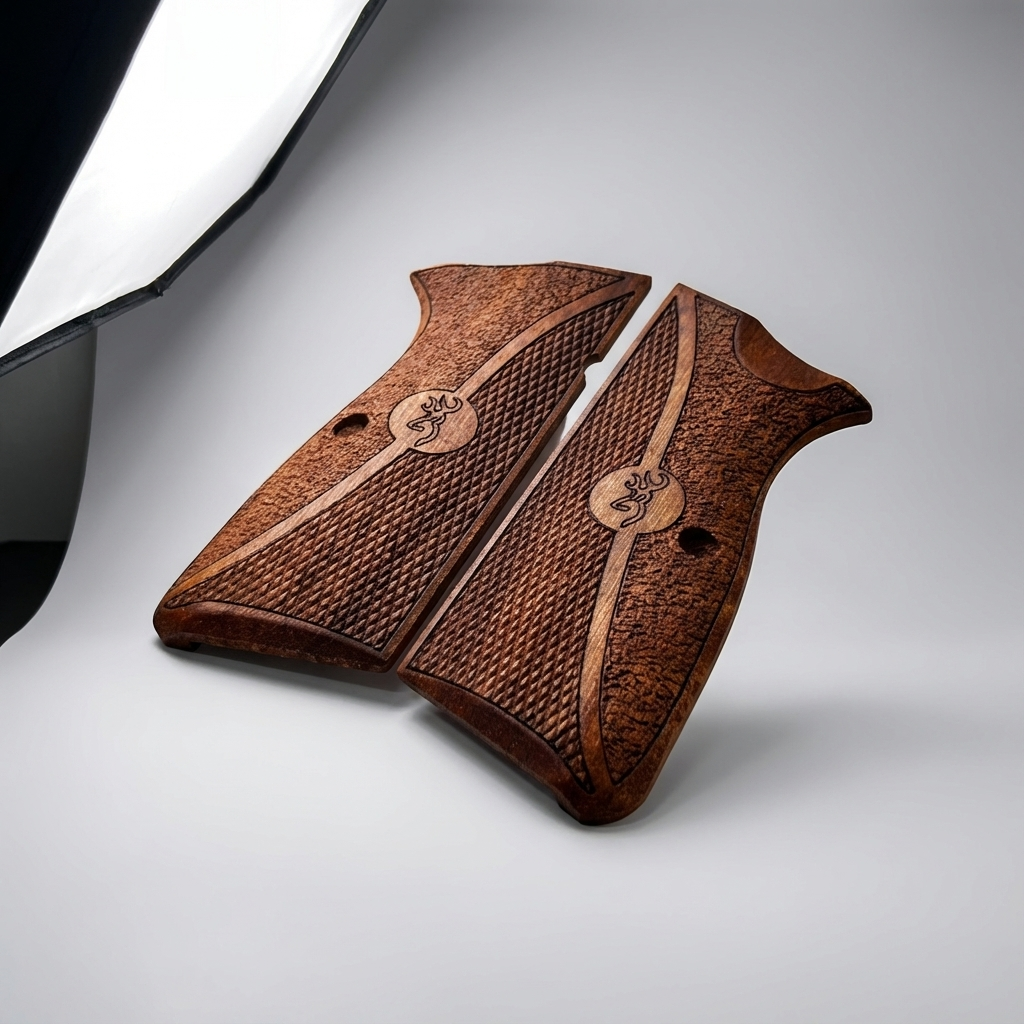 Browning Hi-Power Grips – Dual Texture Logo