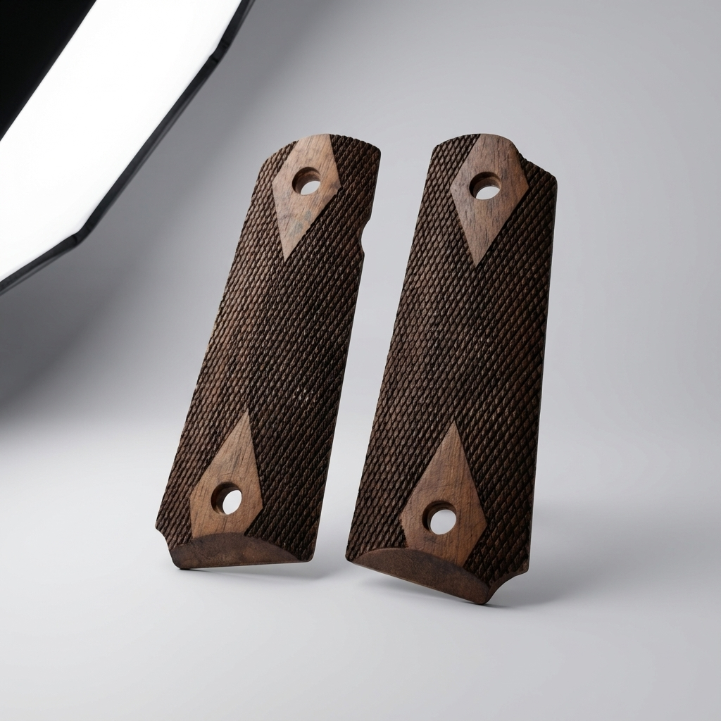 1911 Full Size Grips - Dark WWII US Army Style