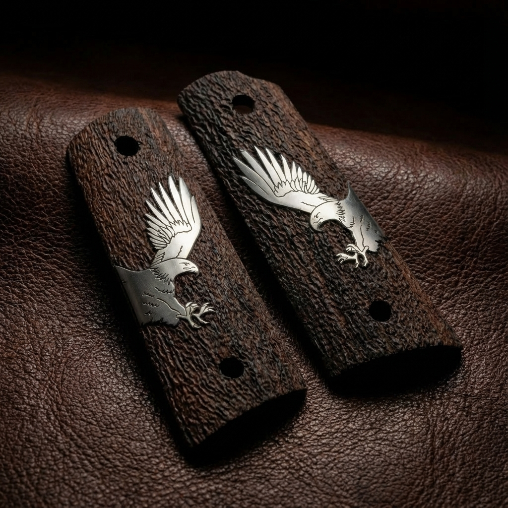 1911 Full Size Grips - Silver Eagle