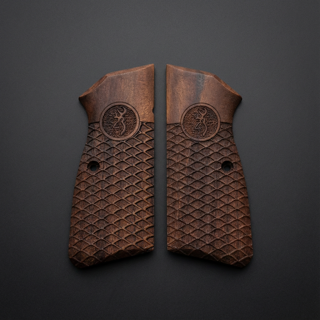 Browning Hi-Power Grips – Wide Diamond Logo