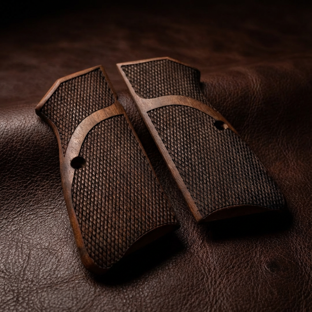 Browning Hi-Power Grips – Half Tang Cut