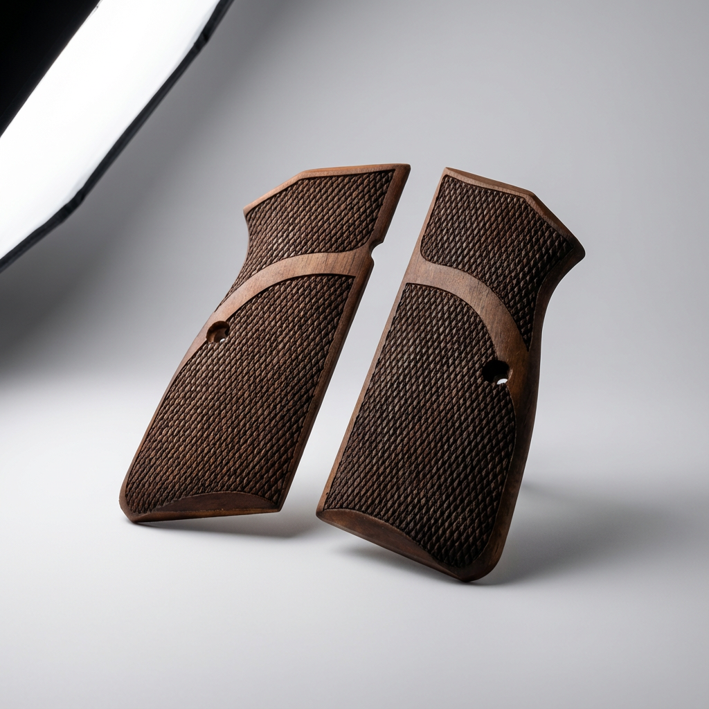 Browning Hi-Power Grips – Half Tang Cut