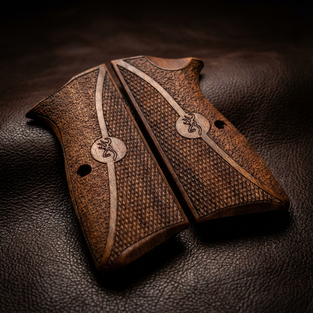 Browning Hi-Power Grips – Dual Texture Logo