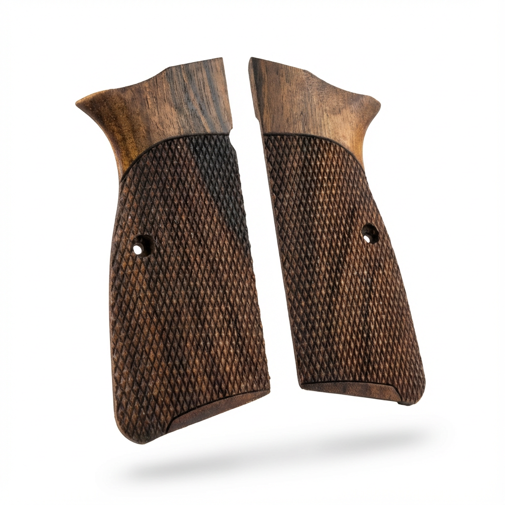 Browning Hi-Power Grips – Dark Tactical Cut