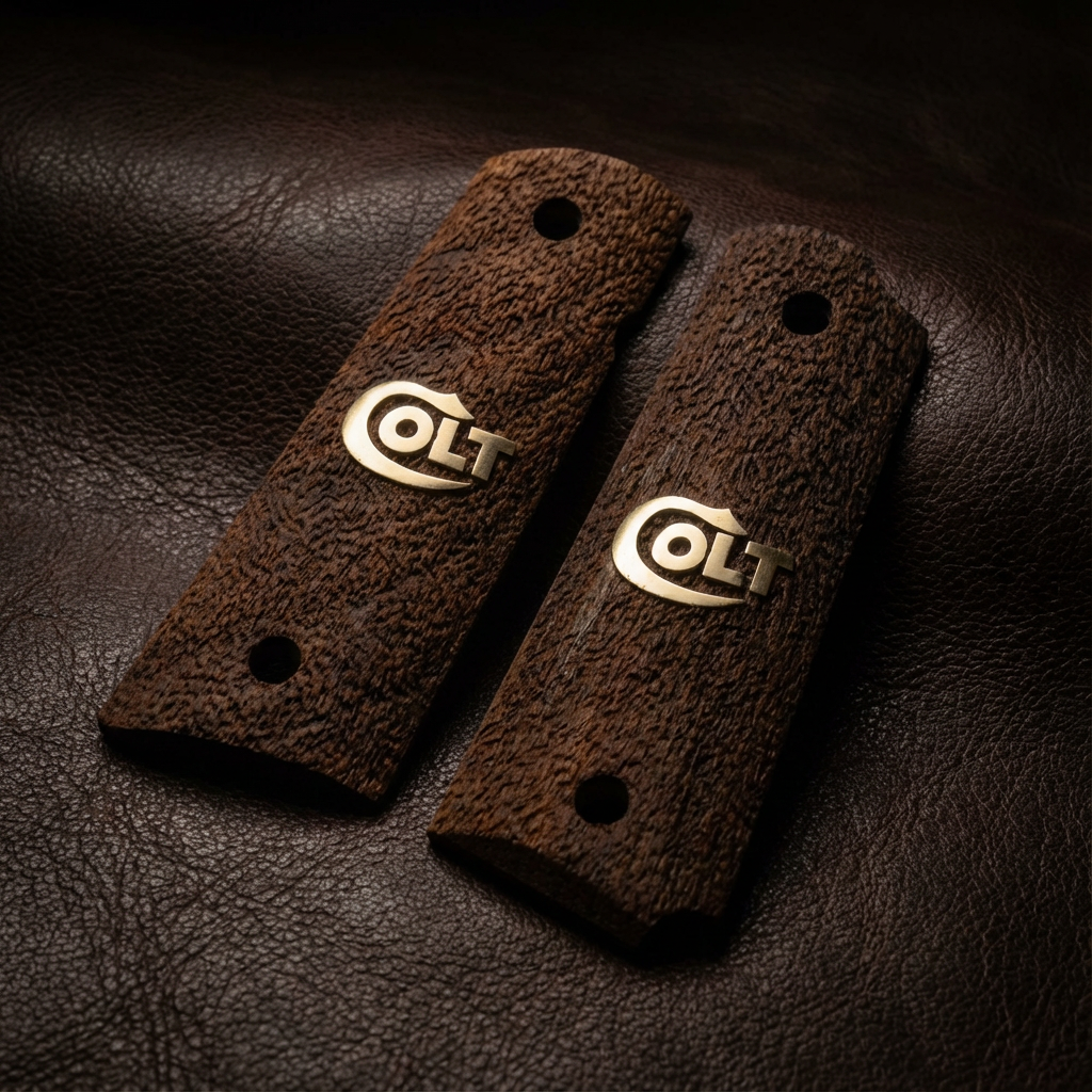 1911 Full Size Grips - Heritage Gold Logo