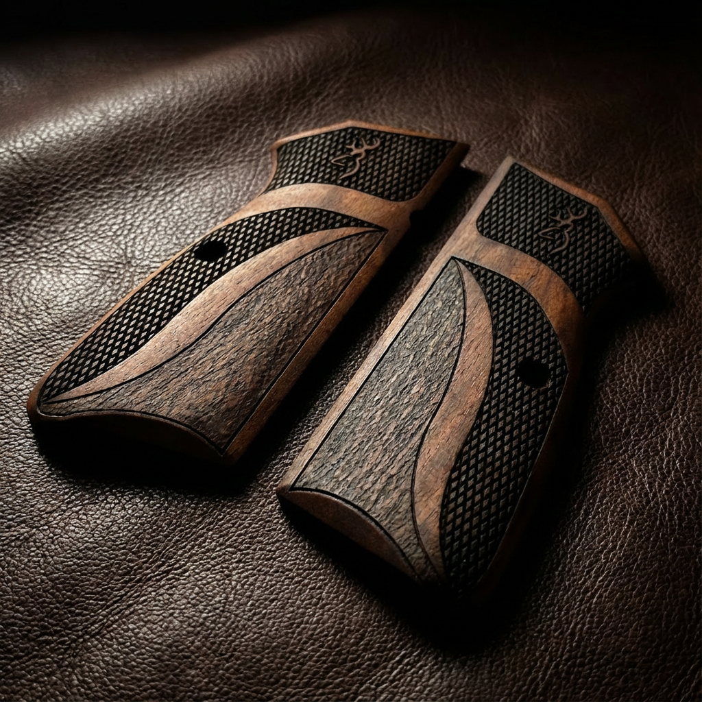 Browning Hi-Power Kabzalar – Çift Kesimli Logo