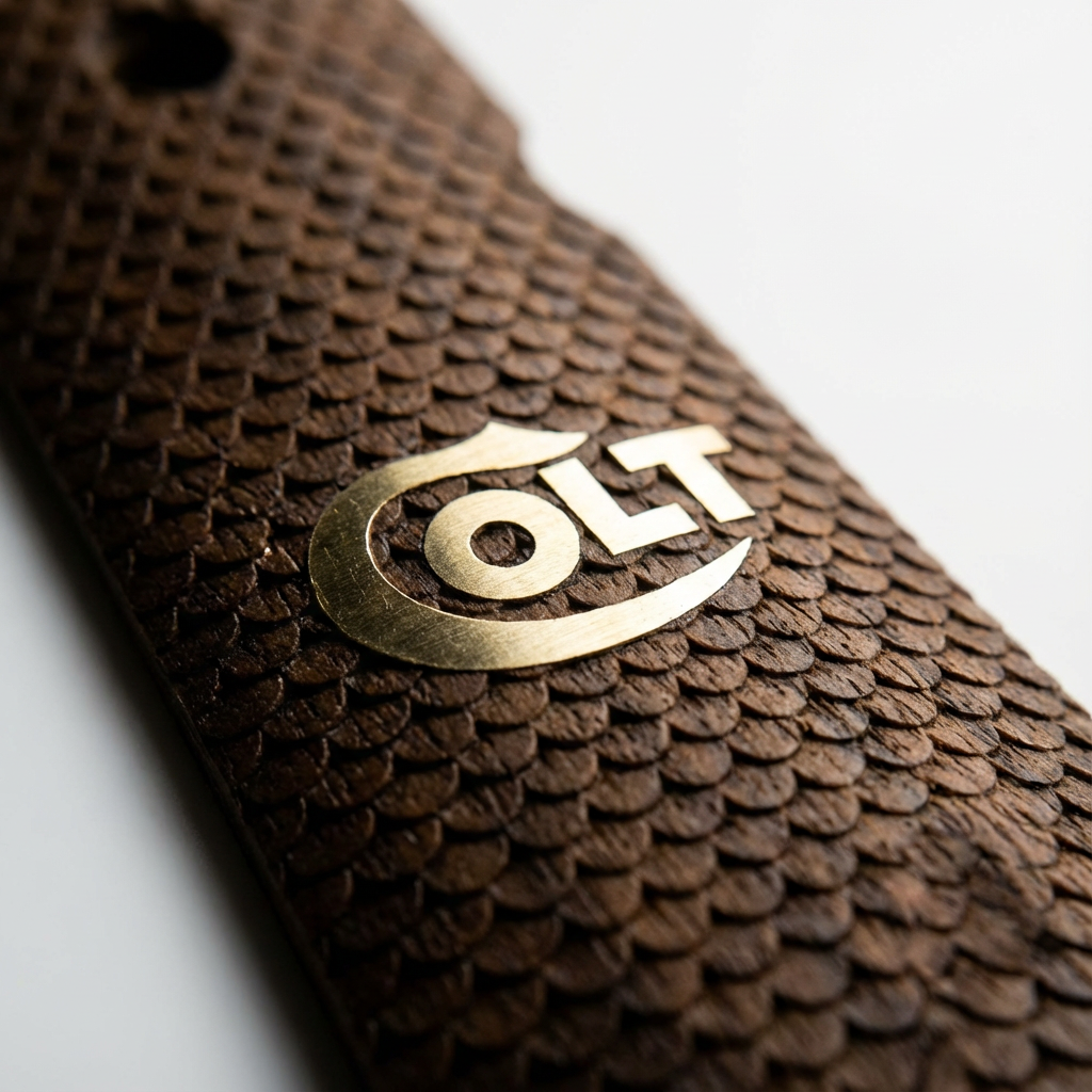 1911 Full Size Grips - FishScale Texture with Logo