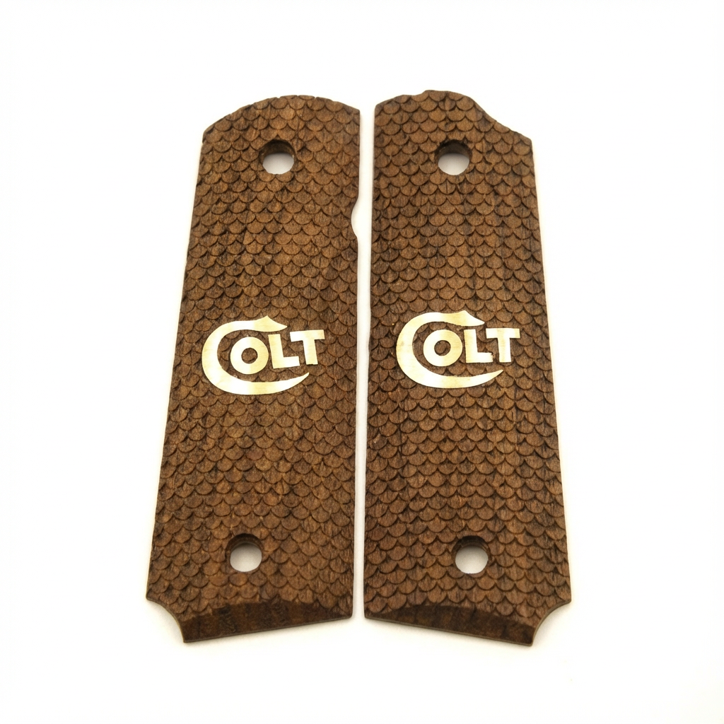 1911 Full Size Grips - FishScale Texture with Logo
