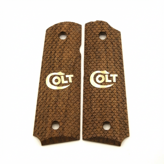 1911 Full Size Grips - FishScale Texture with Logo