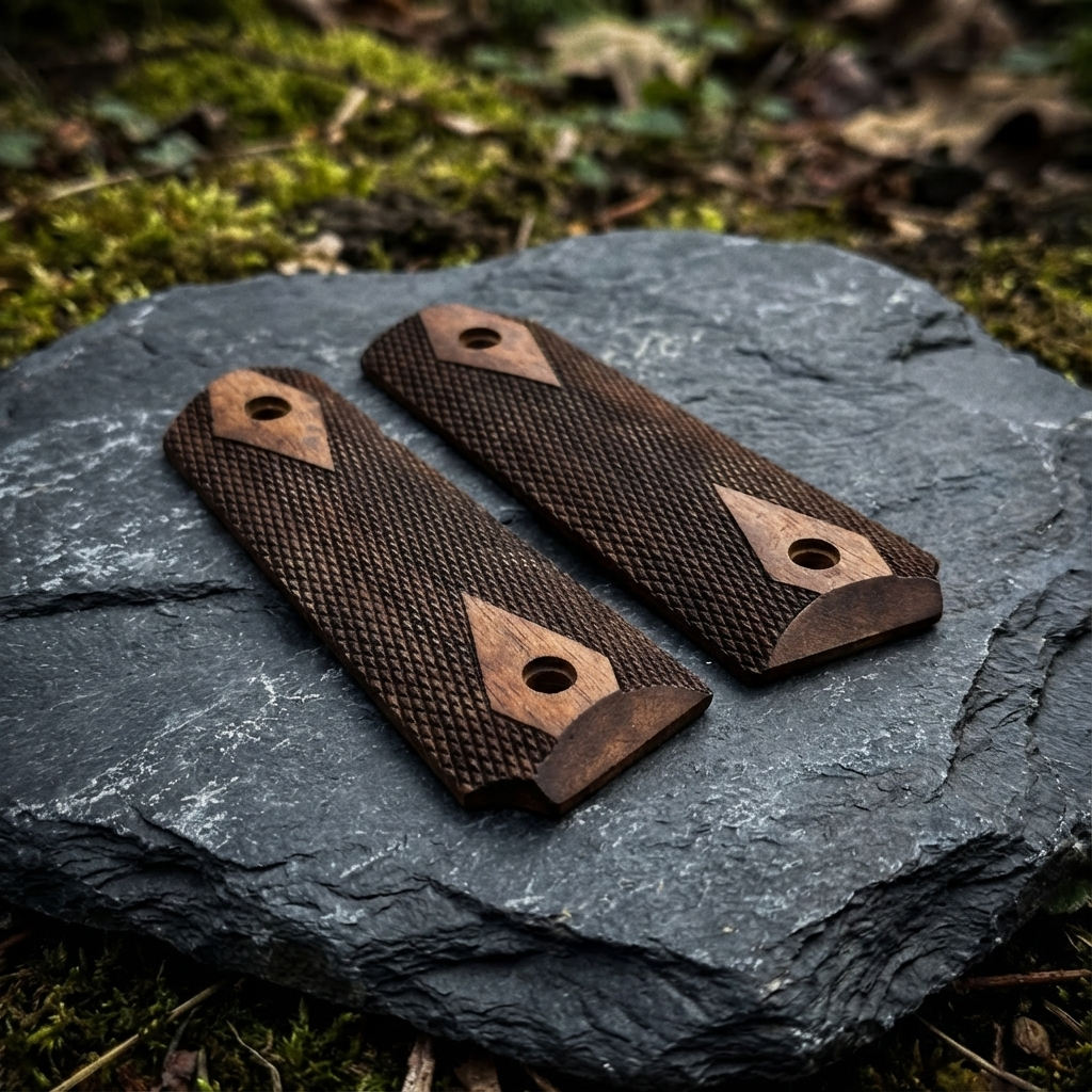 1911 Full Size Grips - Dark WWII US Army Style