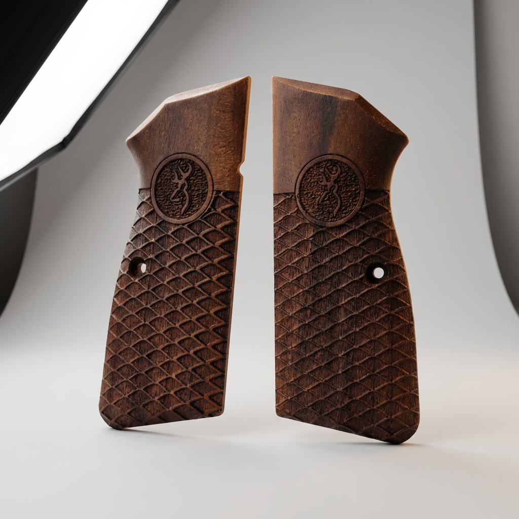 Browning Hi-Power Grips – Wide Diamond Logo
