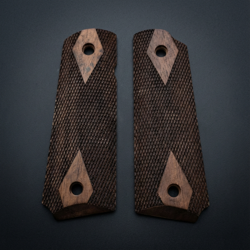 1911 Full Size Grips - Dark WWII US Army Style