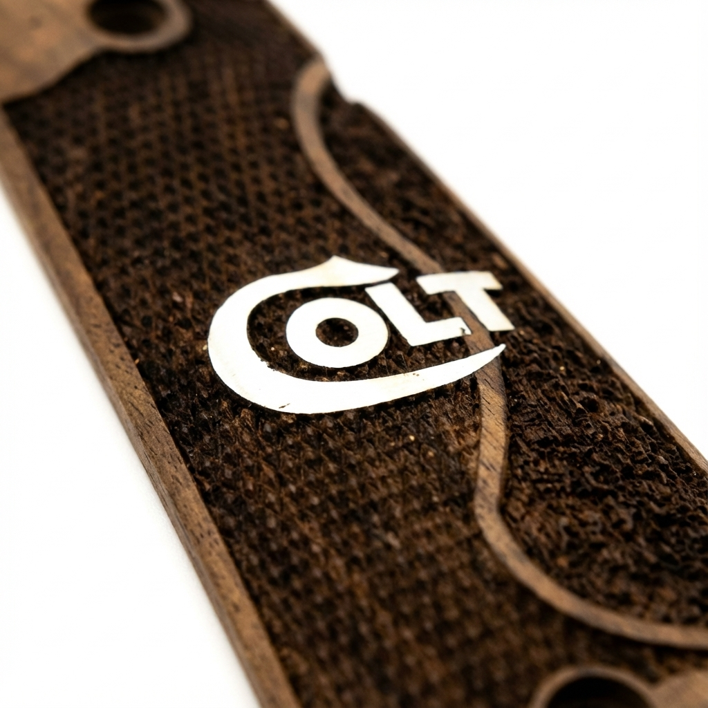 1911 Full Size Grips - Double Texture Silver Logo