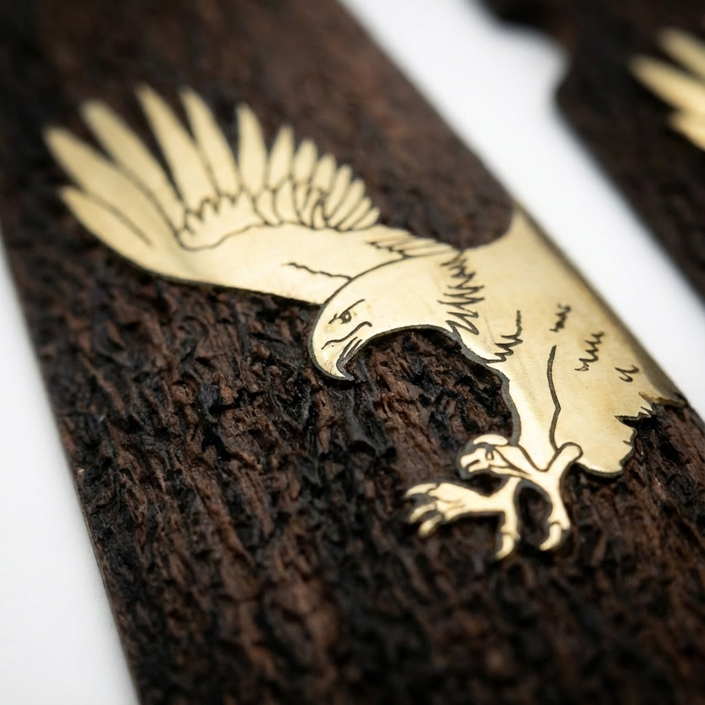 1911 Full Size Grips - Golden Eagle