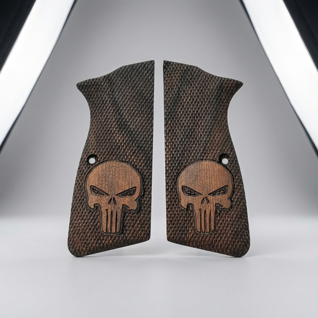 Browning Hi-Power Grips – Punisher Logo