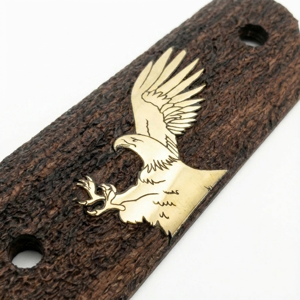 1911 Full Size Grips - Golden Eagle