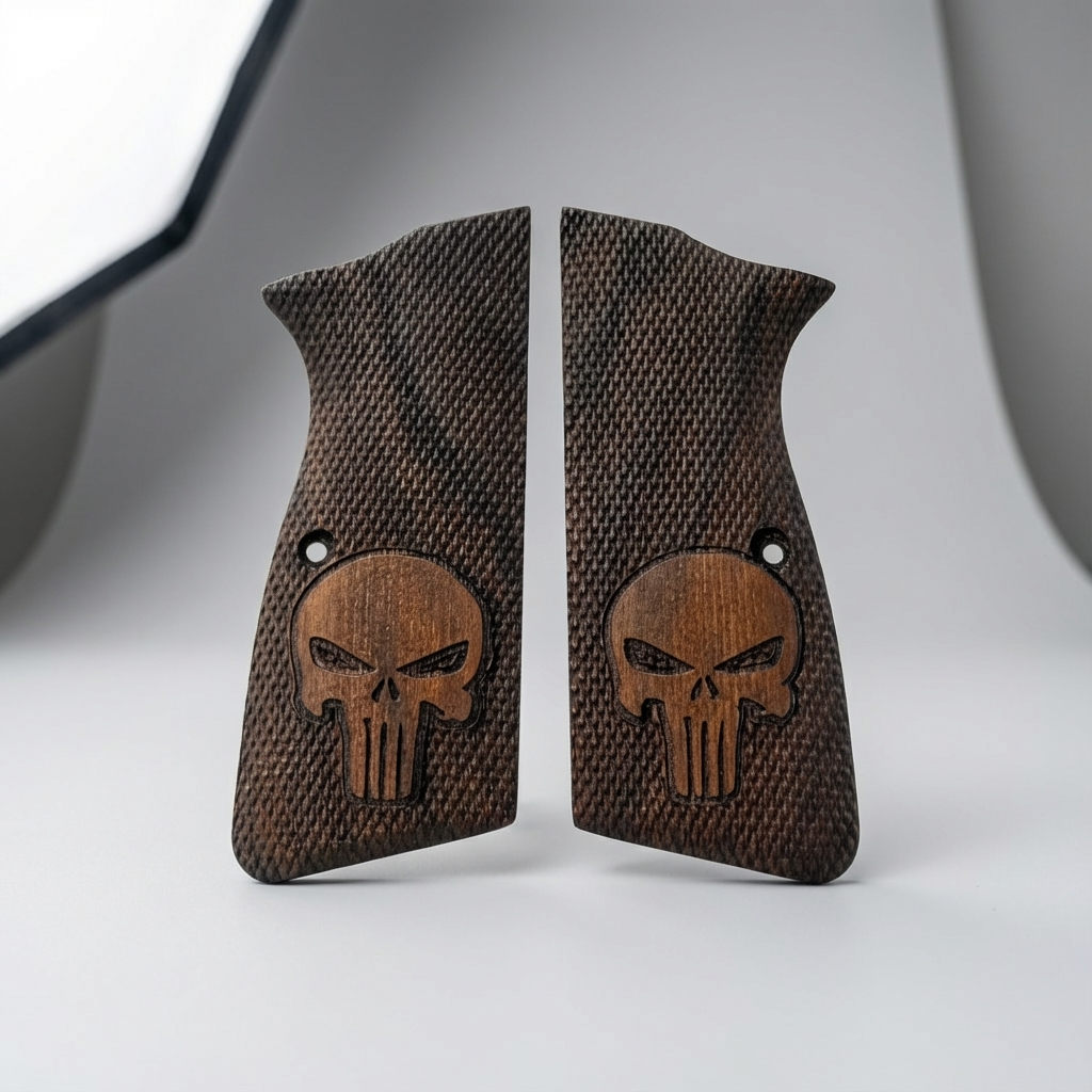 Browning Hi-Power Grips – Punisher Logo