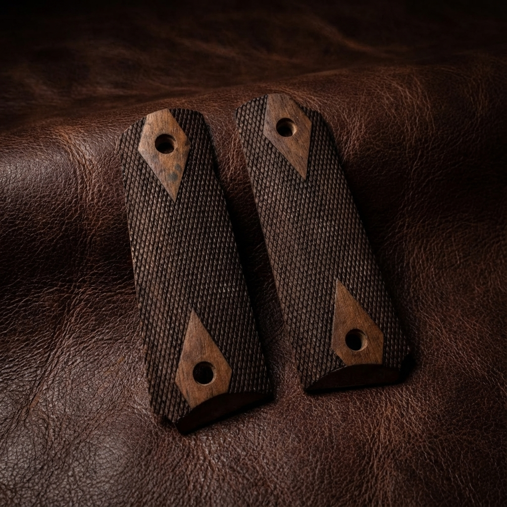 1911 Full Size Grips - Dark WWII US Army Style