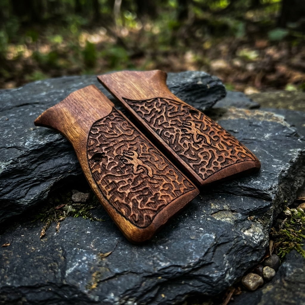 Browning Hi-Power Grips – Labyrinth Logo