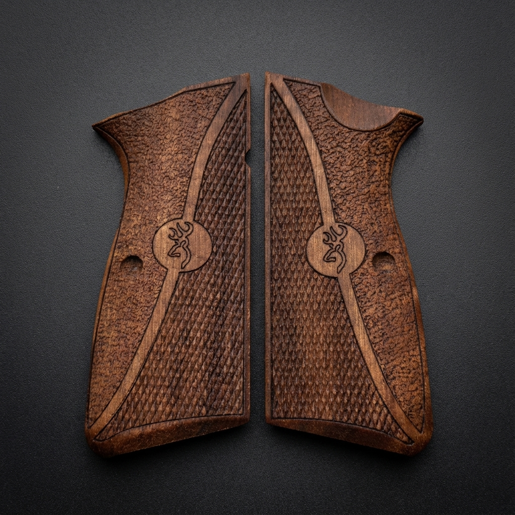 Browning Hi-Power Grips – Dual Texture Logo