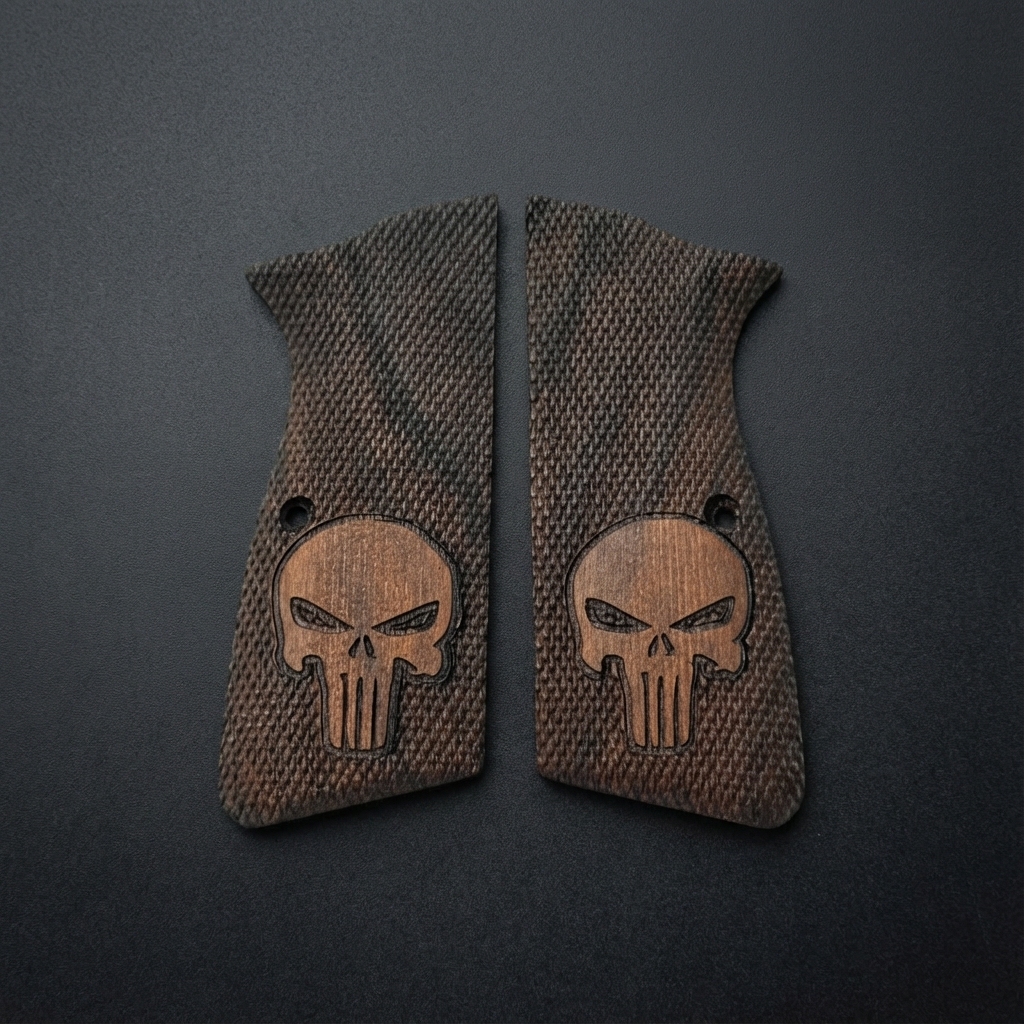 Browning Hi-Power Grips – Punisher Logo