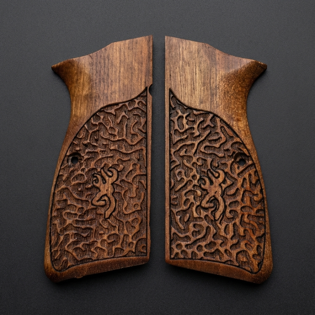 Browning Hi-Power Grips – Labyrinth Logo