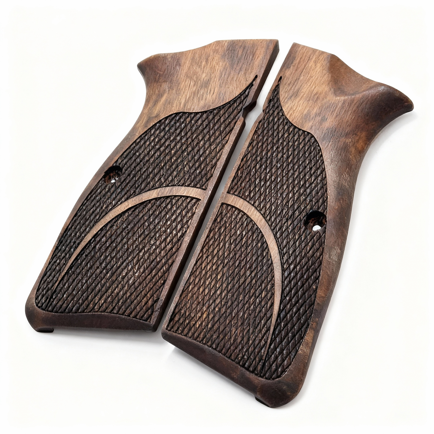 Browning Hi-Power Grips – Dual Diamond Cut