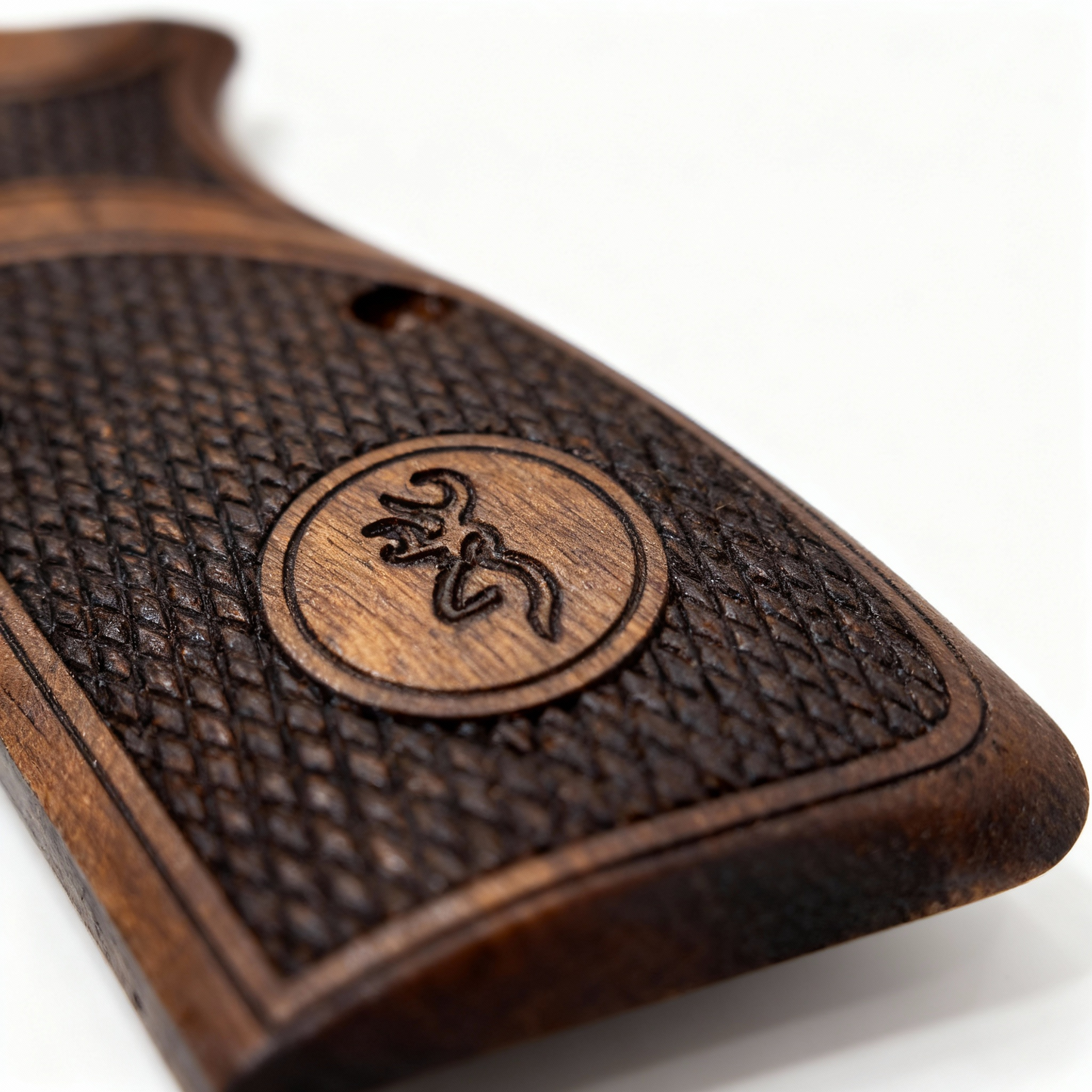 Browning Hi-Power Grips – Buck Diamond Cut