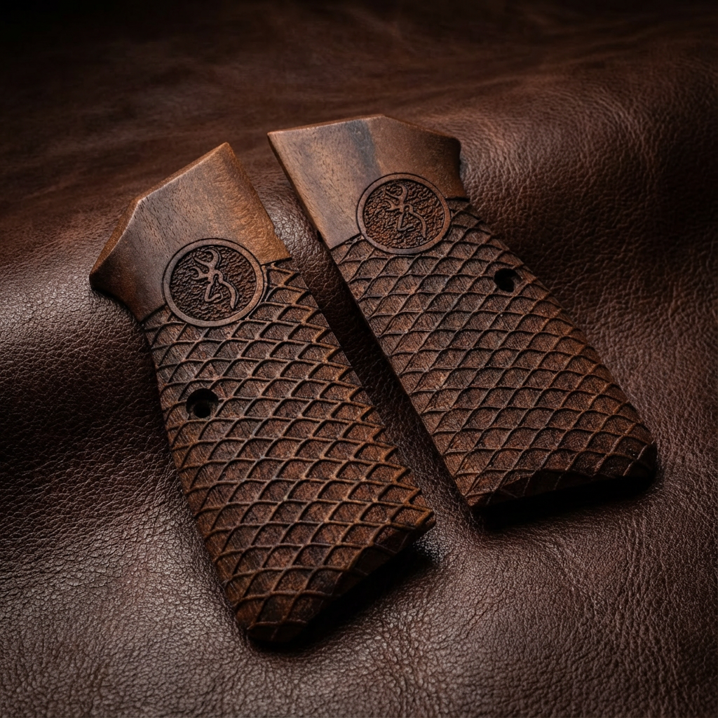 Browning Hi-Power Grips – Wide Diamond Logo