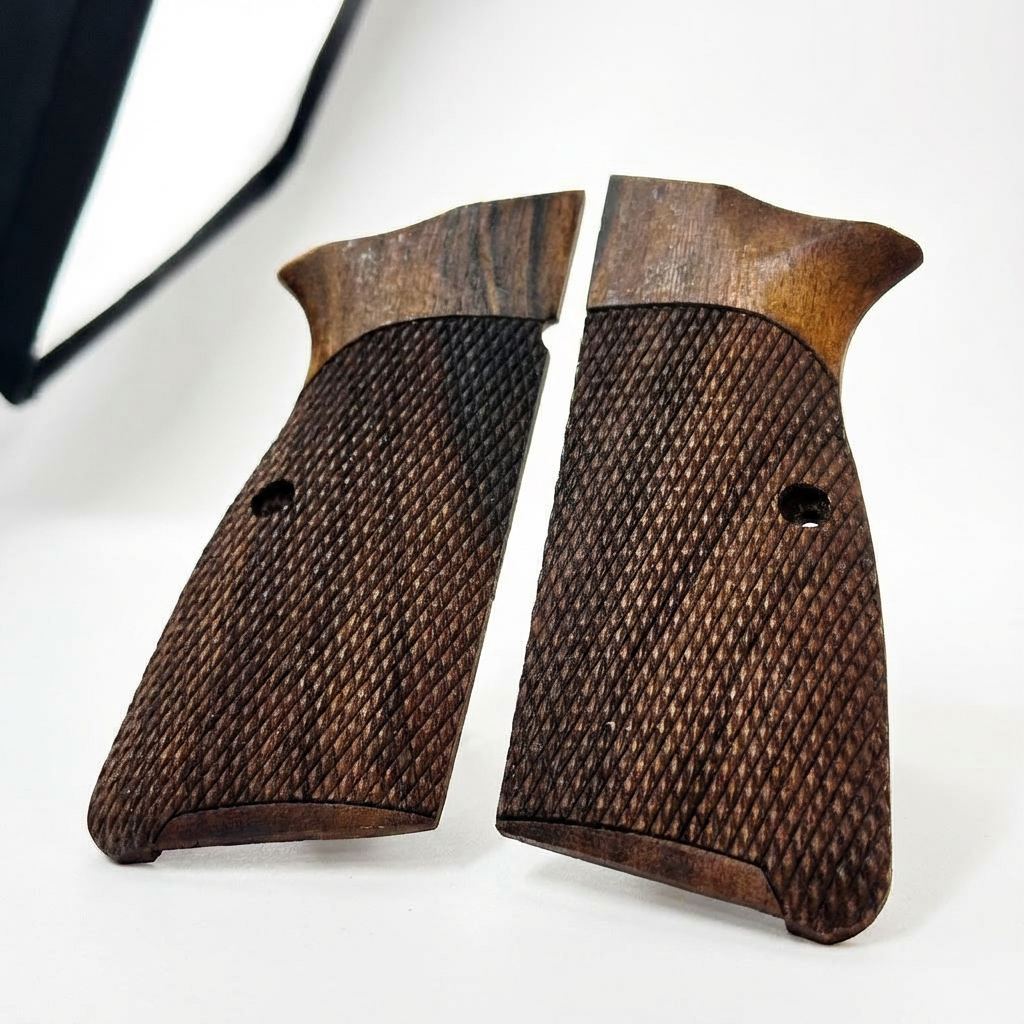 Browning Hi-Power Grips – Dark Tactical Cut