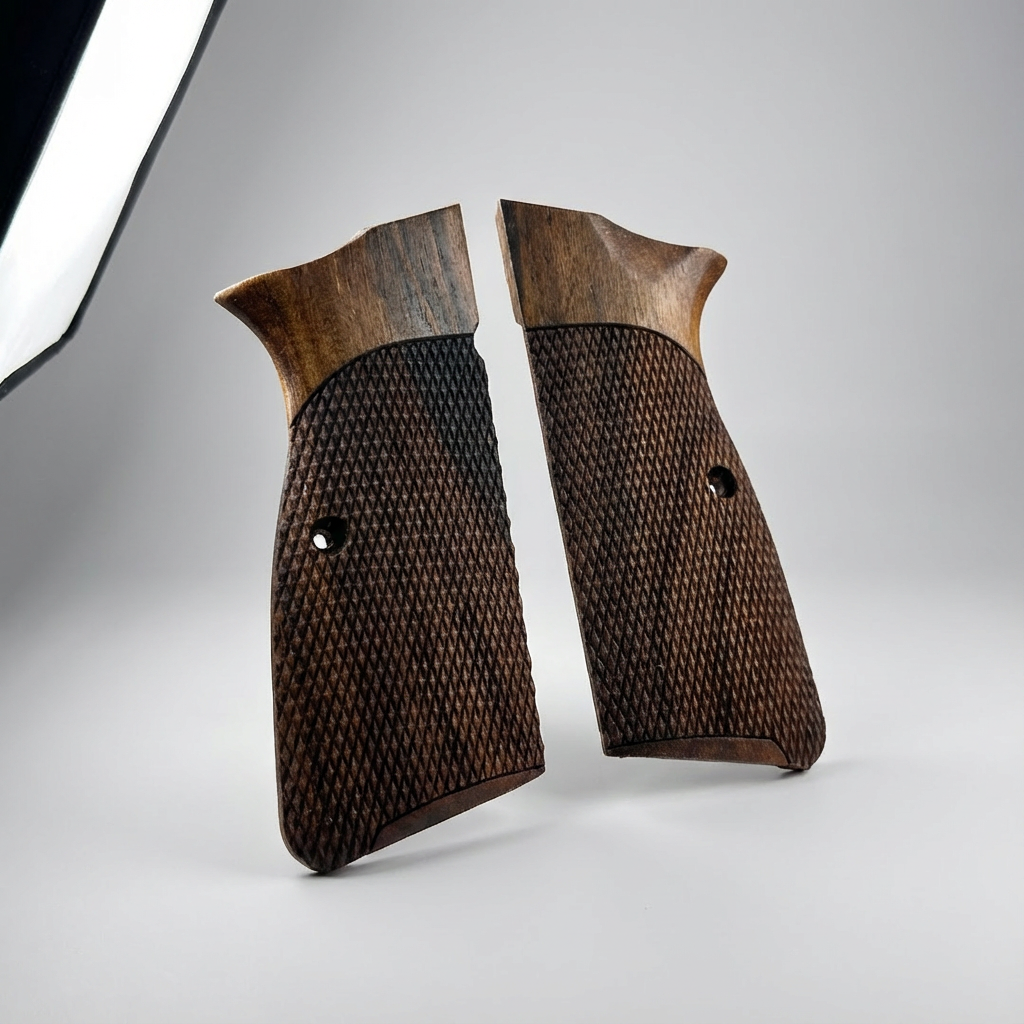 Browning Hi-Power Grips – Dark Tactical Cut