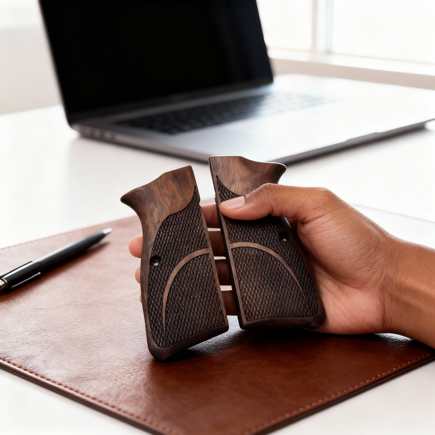 Browning Hi-Power Grips – Dual Diamond Cut