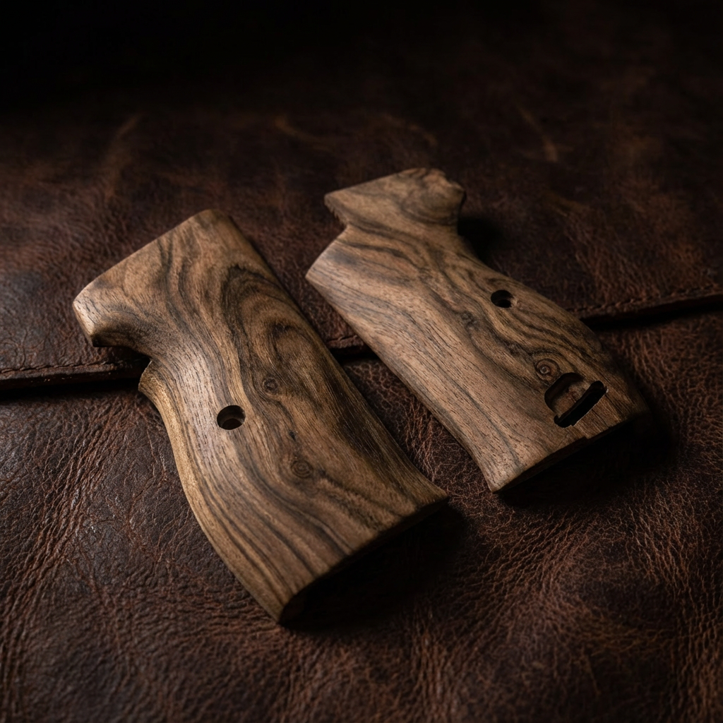 Sig P210 Grips - Premium Root Walnut