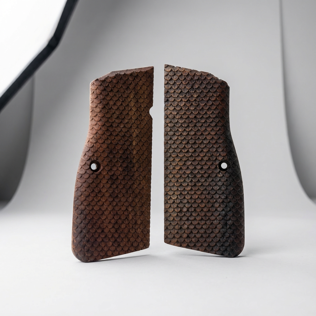 Browning Hi-Power Grips - FishScale Texture