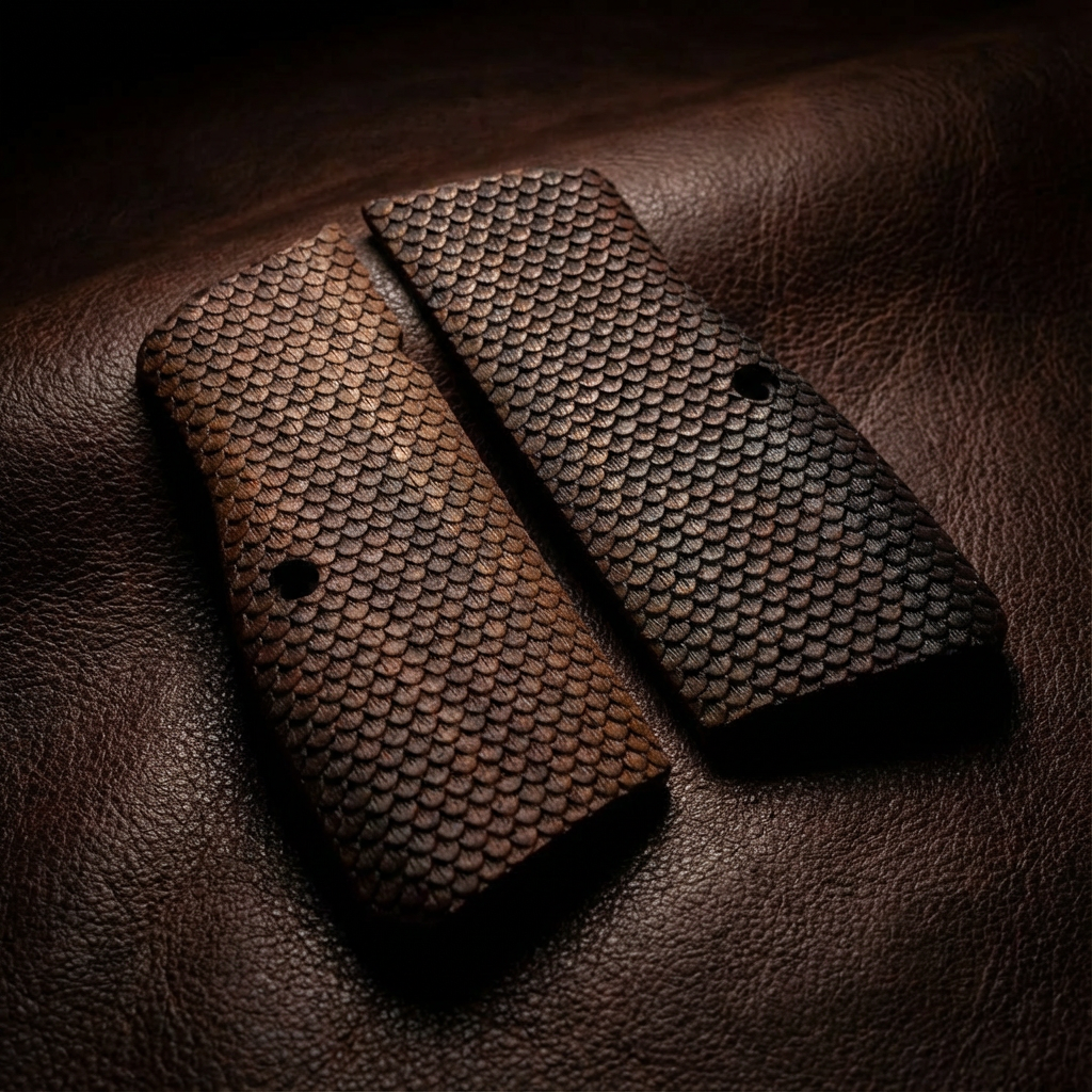 Browning Hi-Power Grips - FishScale Texture