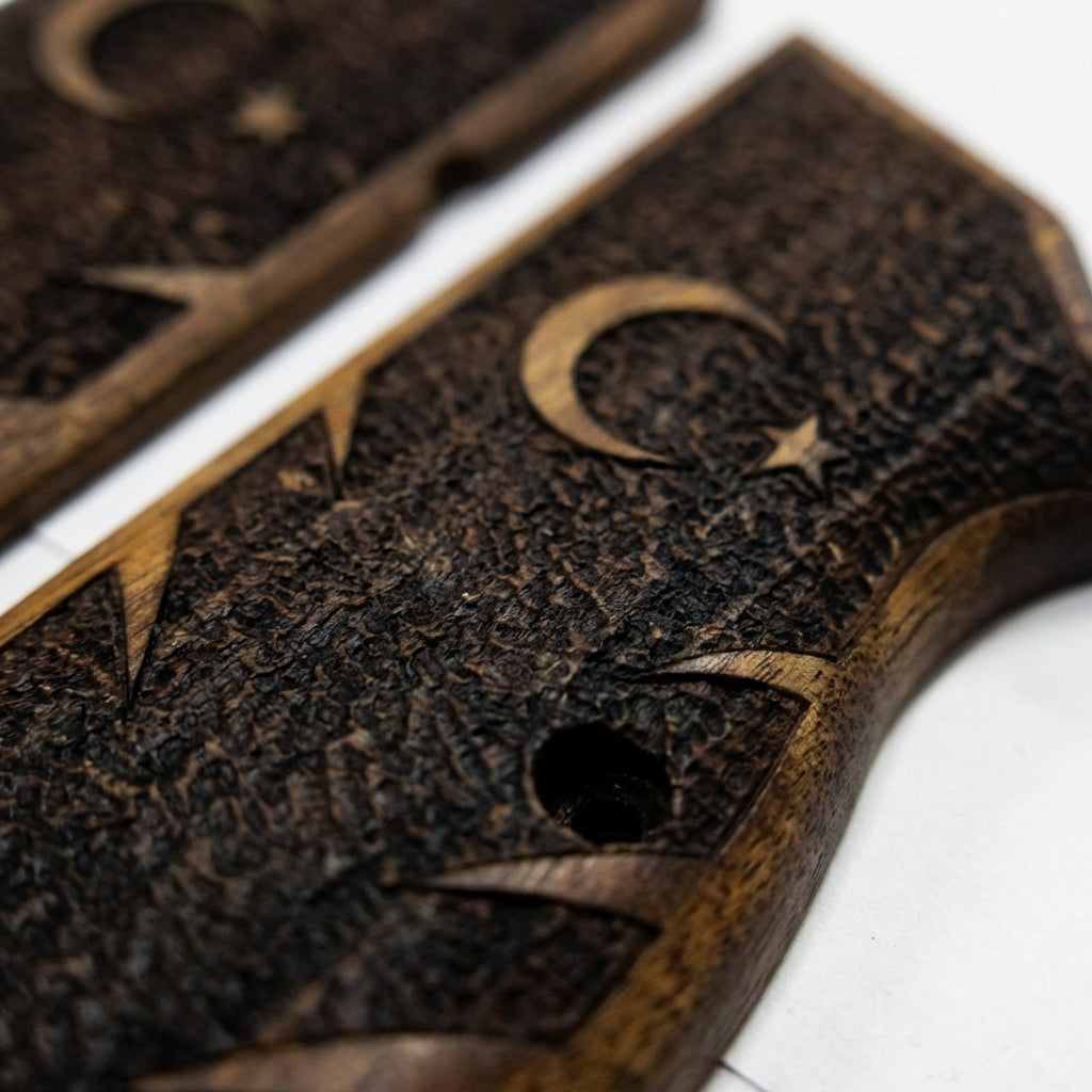 Browning Hi-Power Grips - Crescent and Star Flag