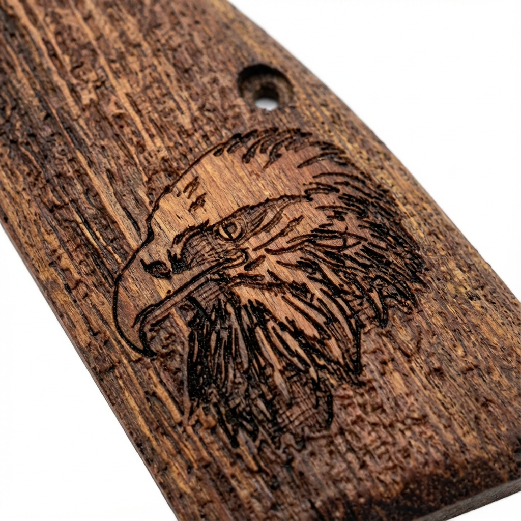 Browning Hi-Power Grips - Eagle Head Engraving