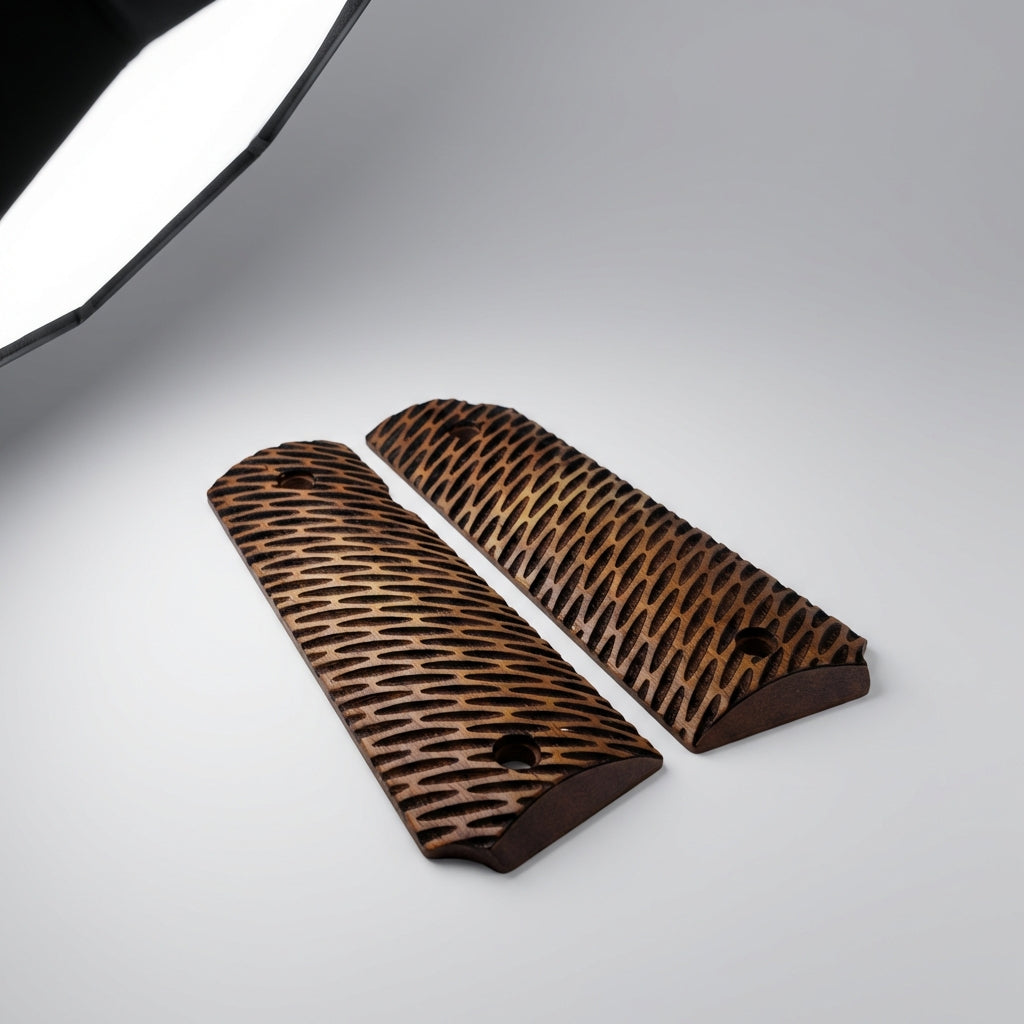 1911 Full Size Grips - Oval Slash Texture