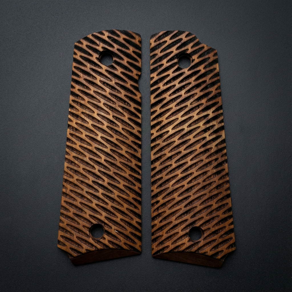 1911 Full Size Grips - Oval Slash Texture