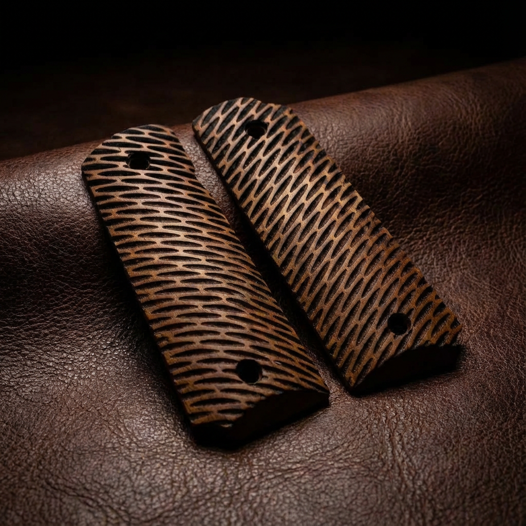1911 Full Size Grips - Oval Slash Texture