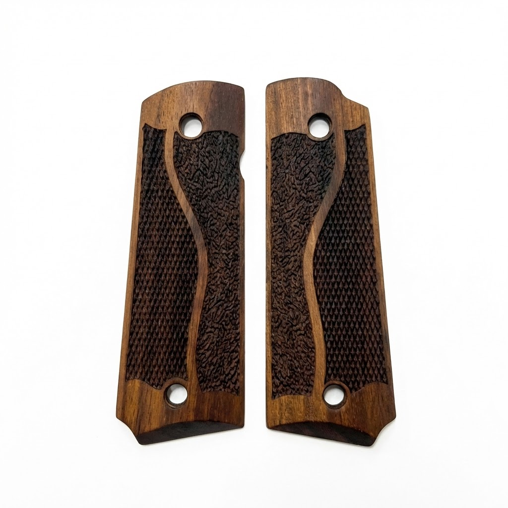 1911 Full Size Grips - Ribbon Checkered Design