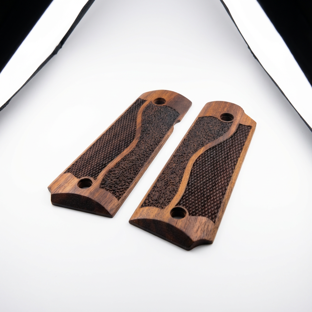 1911 Full Size Grips - Ribbon Checkered Design