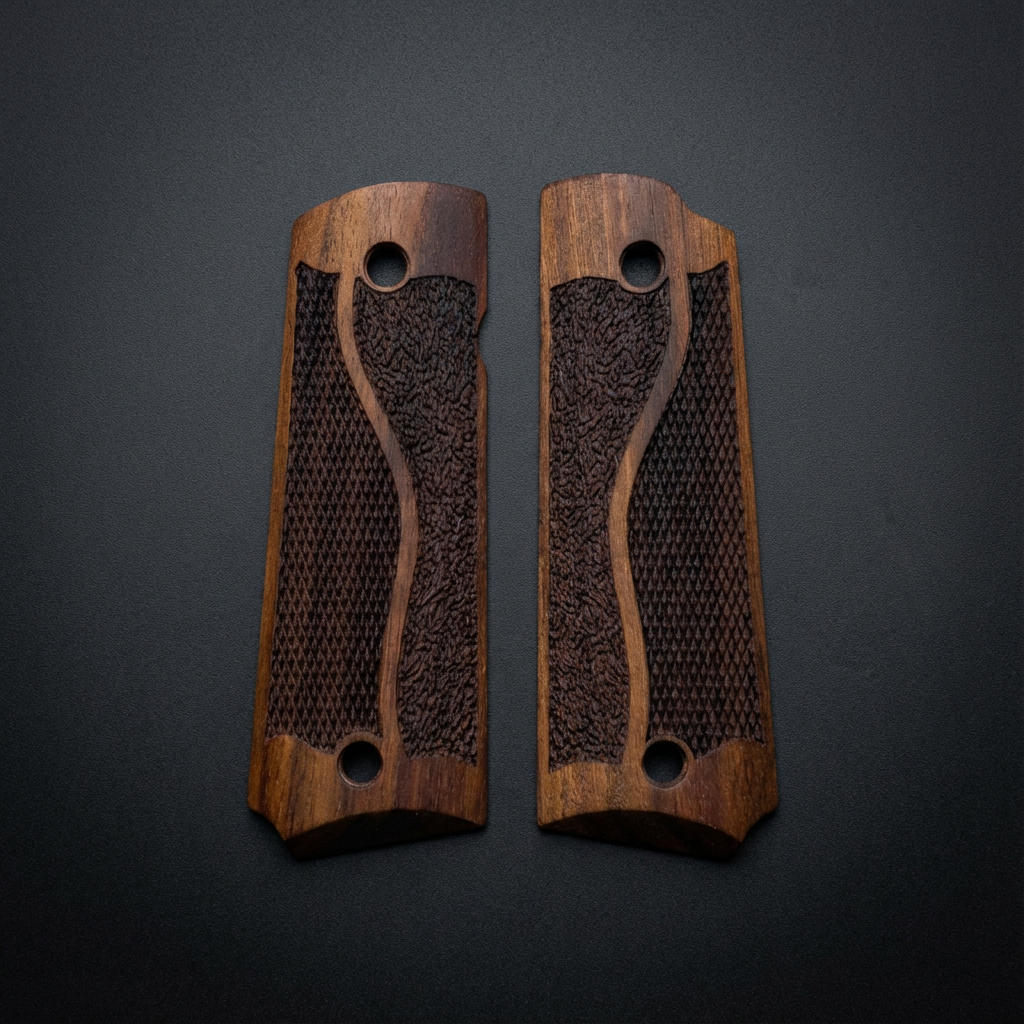 1911 Full Size Grips - Ribbon Checkered Design